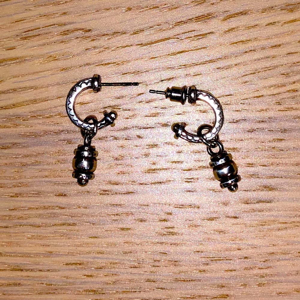 Silver dangle earrings
